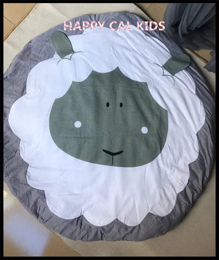 New Nordic style Baby Cute Sheep Blanket Game Mat Kids Animal Crawling Carpet | Дом и сад