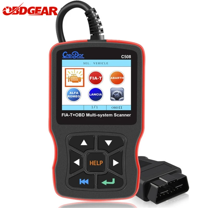 OBD2 Диагностический автоматический инструмент Creator C508 для FIAT/Alfa/abrith/Lancia OBDII/EOBD