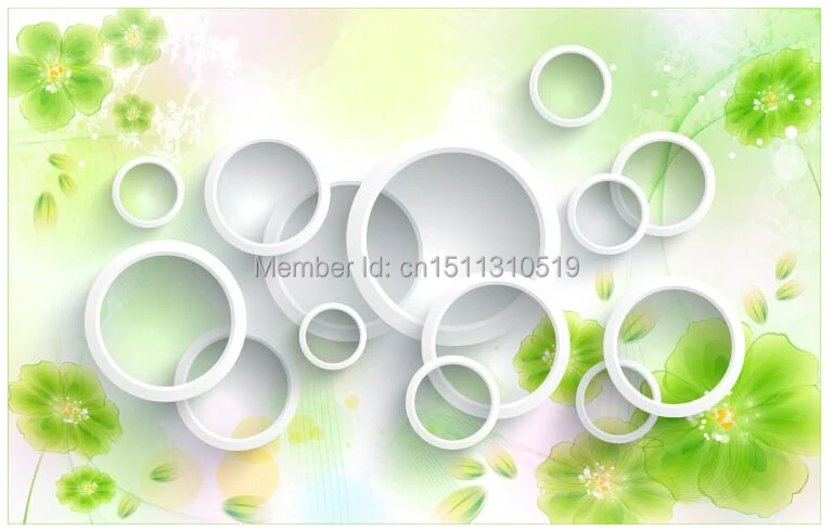 Free shipping custom 3D large murals simple flower television sofa bedroom wall wallpaper stereo | Обустройство дома