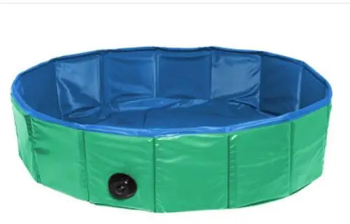 green 80x20 см собака бассейн кошка, щенок, домашний питомец открытый портативный складной собака для плавательного бассейна товары для домашних собак Новинка - Цвет: green
