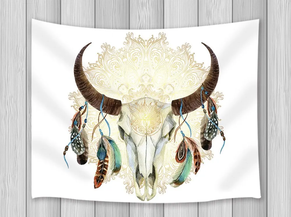 Богемный декор гобелен в стиле бохо животное поклонение искусство племенных