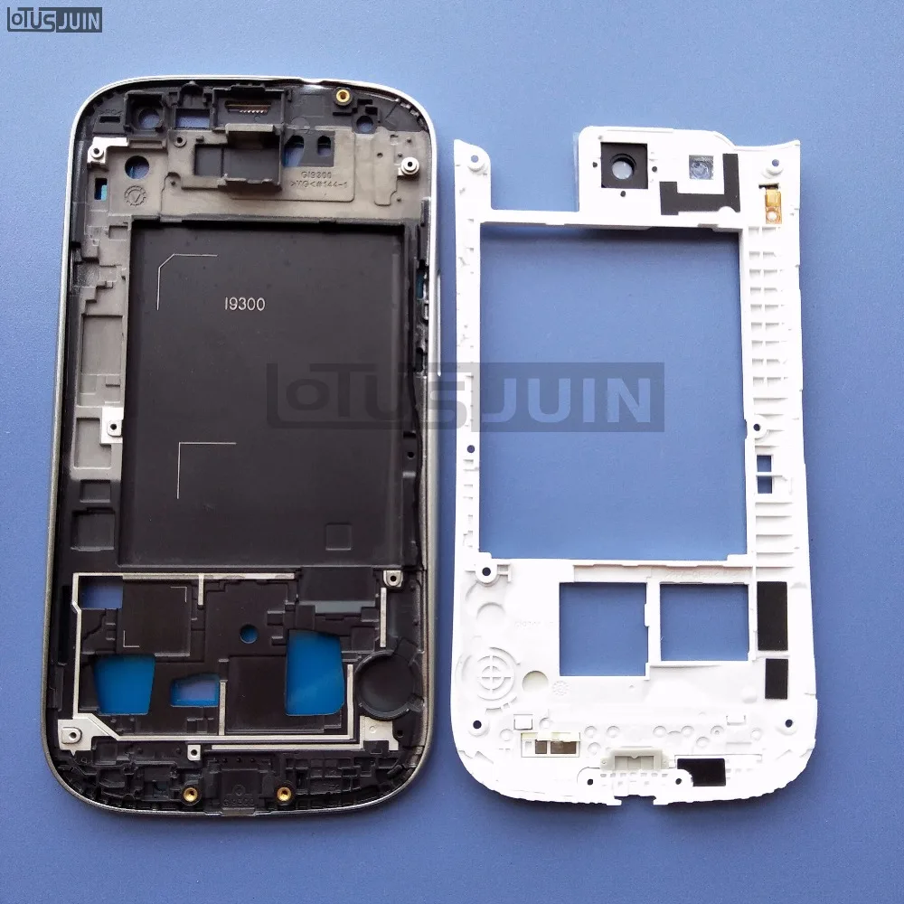 1 шт. Новая рамка корпуса среднего размера + передняя ЖК дисплея для Samsung Galaxy S3 i9300