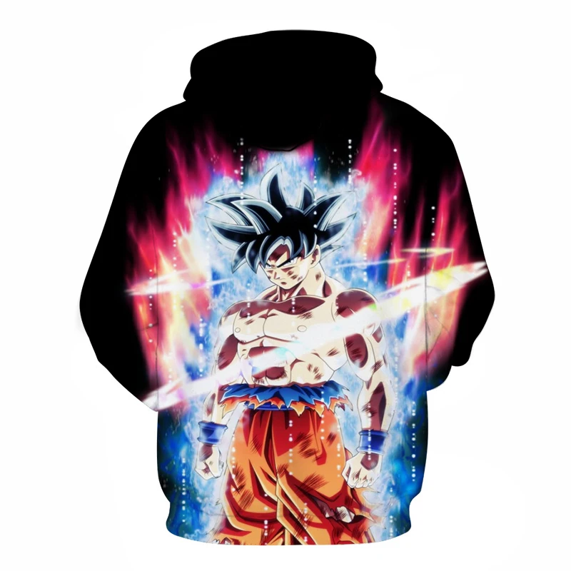 2018 новые Harajuku мужские/женские Толстовки Драконий жемчуг Z Goku для мальчиков с