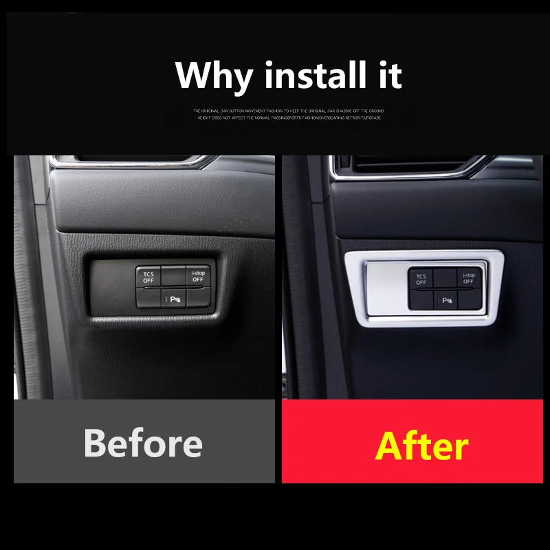 Car Headlight Switch Sequin Adjust Cover Trim Interior Mouldings For MAZDA CX-5 CX5 CX 5 2017 2018 2019 Accessories | Автомобили и