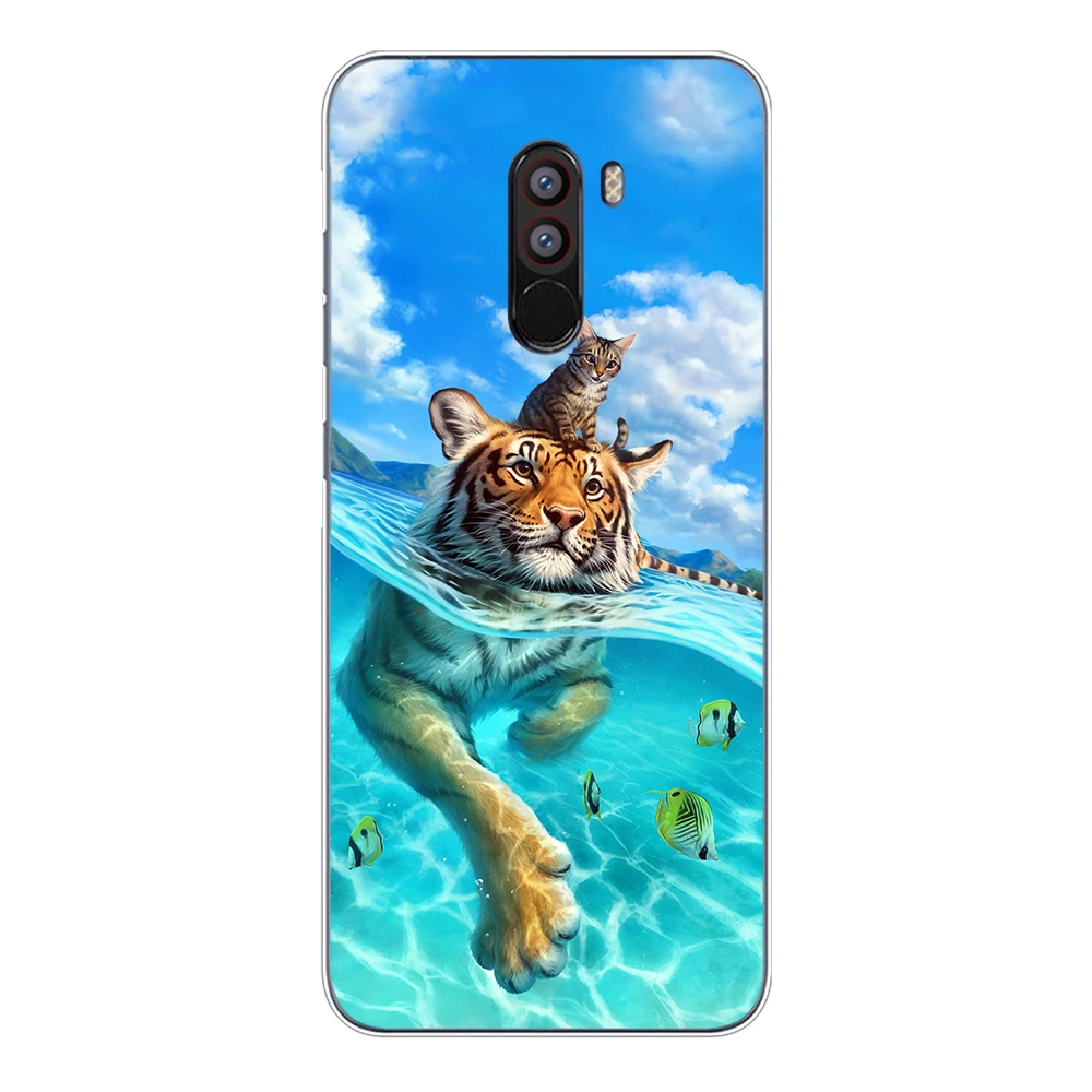 Мягкий чехол из ТПУ Для Xiaomi Mi A1 5X A2 Lite 6X 8 SE PocoPhone F1 силиконовый для телефона с