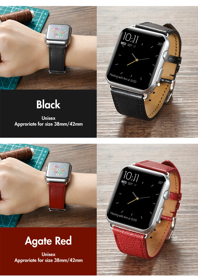 Legend bluetooth apple watch Смарт-браслет Миланская петля для удаления часов кожаный ремешок для часов аpple