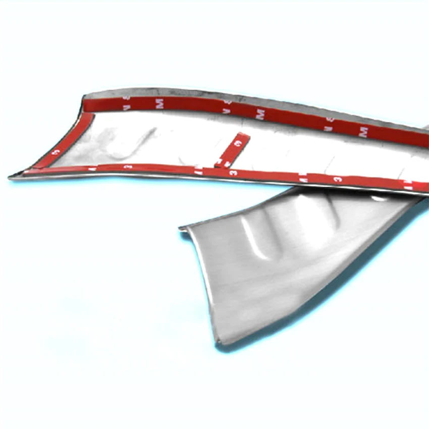 

YAQUICKA Stainless Steel Car Accessories For Toyota RAV4 2016-2018 Car Inner Trunk Rear Bumper Protector Trim Styling