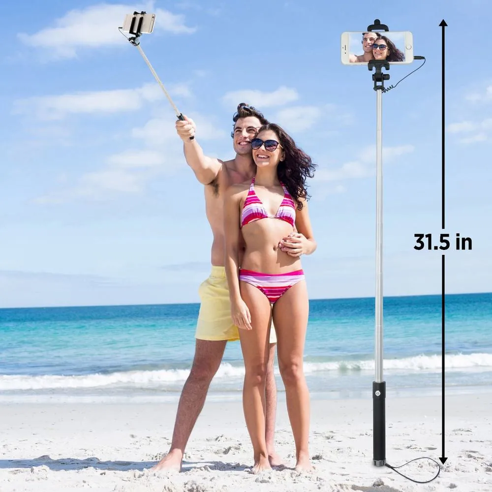 Extendable Handheld Wired Selfie Stick Monopod Mini Stand Tripod Mount Holder For iPhone 6 6S Plus 4S 5 5G 5S 5C Apple Universal | Мобильные