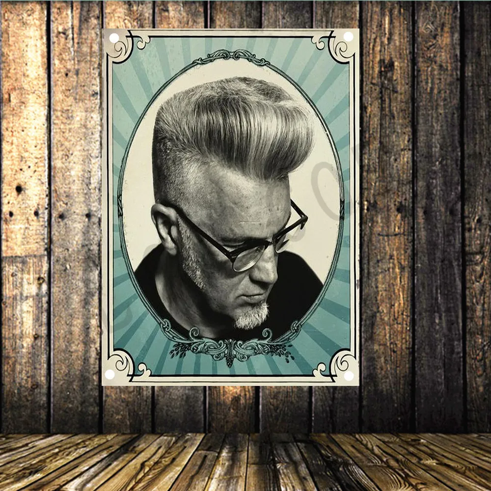 Парикмахерская вывеска магазина HD тканевый Декор с печатью плакат парикмахера