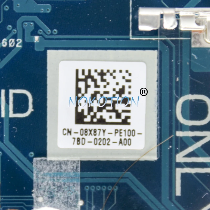 Nokotion 8X87Y 08X87Y CN для Dell original Vostro 5370 материнская плата ноутбука i5 8250U CPU DDR4|Материнские