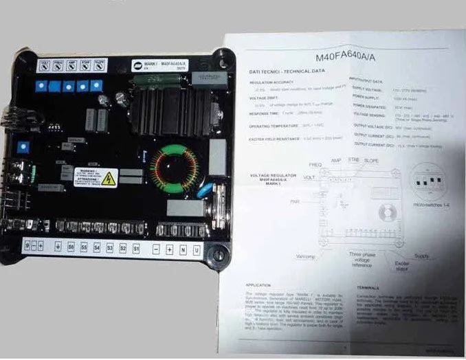 M40FA640A бесщеточный AVR для дизельного генератора автоматический регулятор