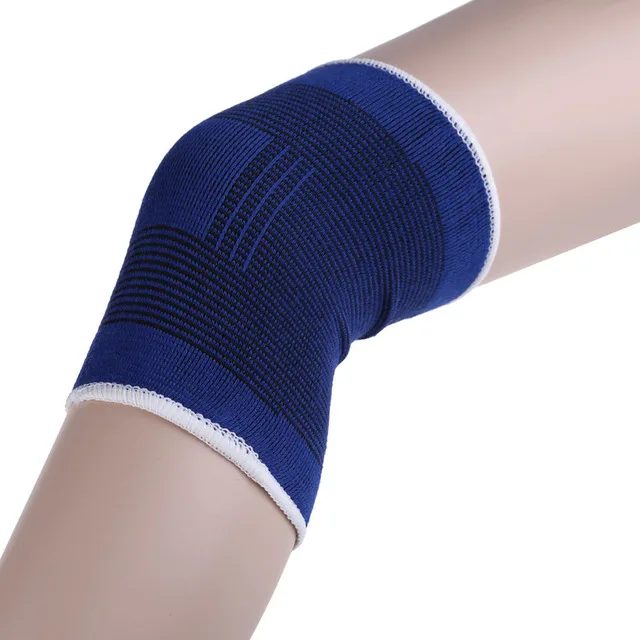 Knee Supports 1 пара эластичные наколенники синие наколенники артрит ноги травма тренажерный зал рукав эластичный бандаж лодыжки бандаж поддержка - Цвет: Knee Supports