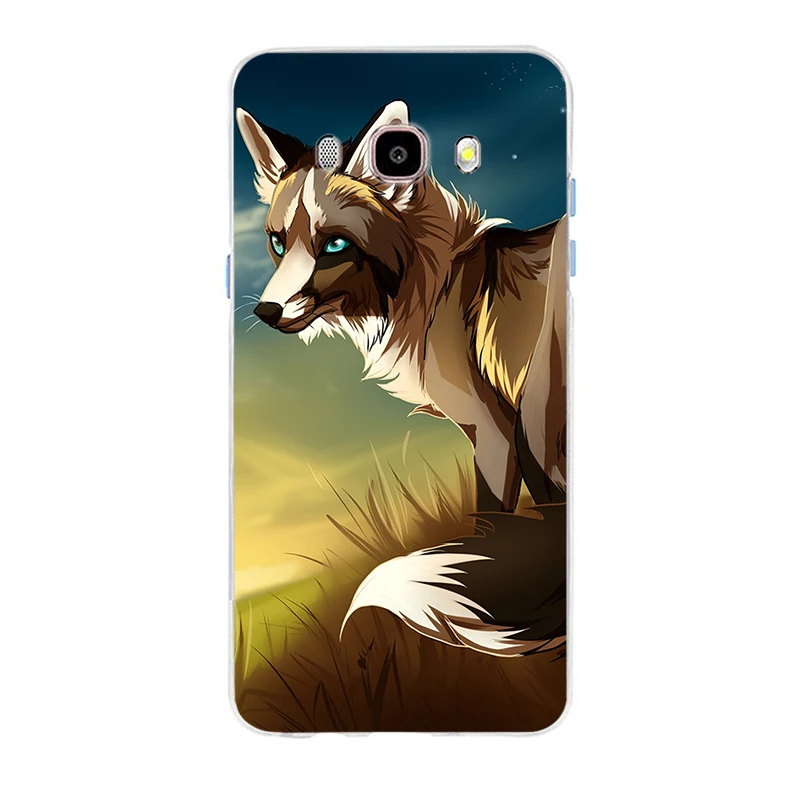 Милый чехол из ТПУ с изображением лисицы мягкий для Samsung Galaxy S6 S6edge S6Plus A7 S7edge S8 S9 Plus