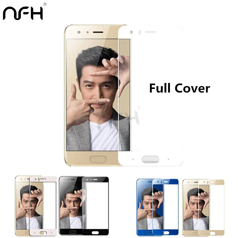 Синий черный Полное покрытие NFH Оригинальное закаленное стекло для Huawei Honor 9 5 15