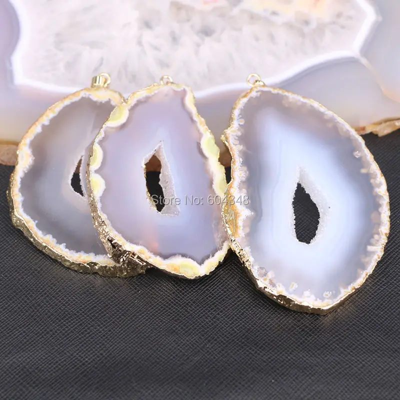 5 шт. подвеска из натурального камня золотого цвета|stone pendant|gem stone pendantf pendant |