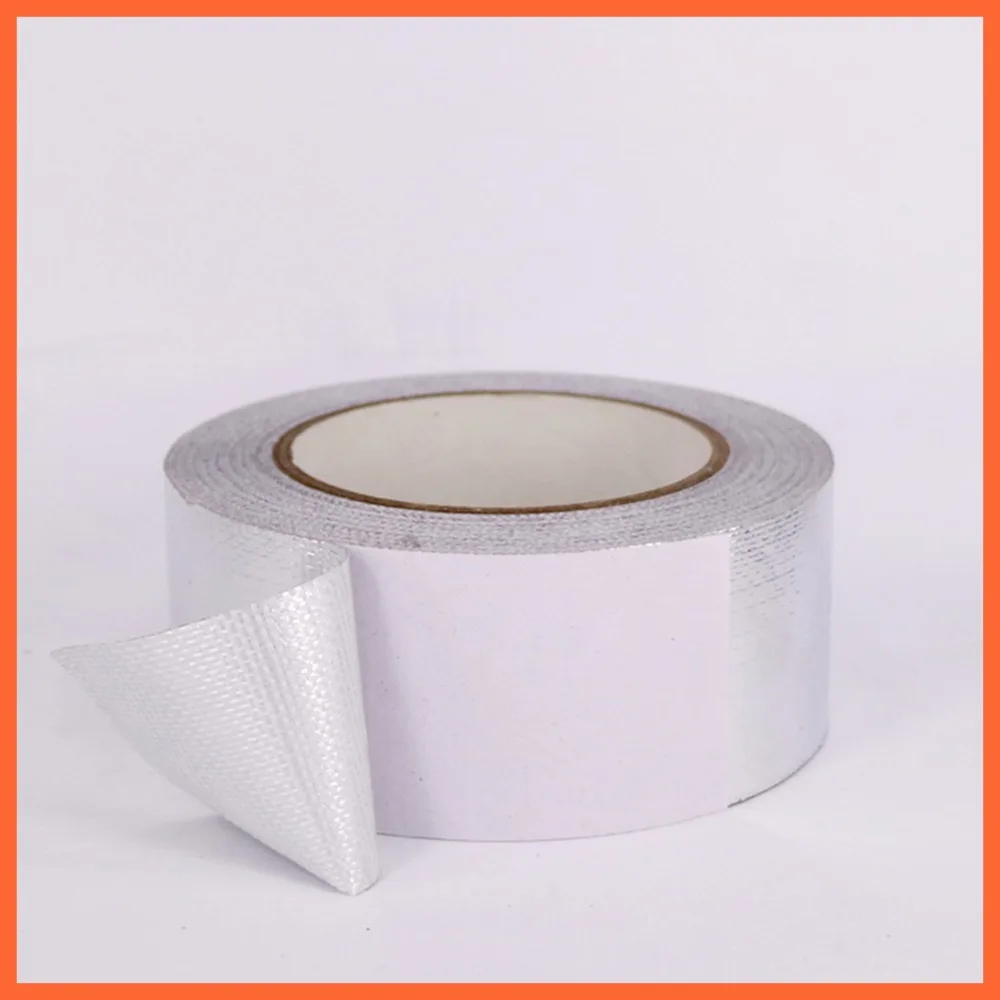 

82ft Aluminiumfolie Lijm Afdichtingstape Thermische Weerstaan Duct Reparaties Hittebestendig Folie Plakband Glass fiber 25M