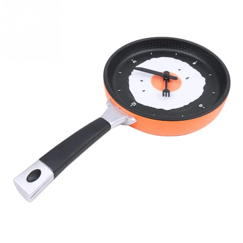 Creative Omelette Fry Pan Kitchen Fried Egg MINI Design Wall Clock Decor children's gift new | Дом и сад
