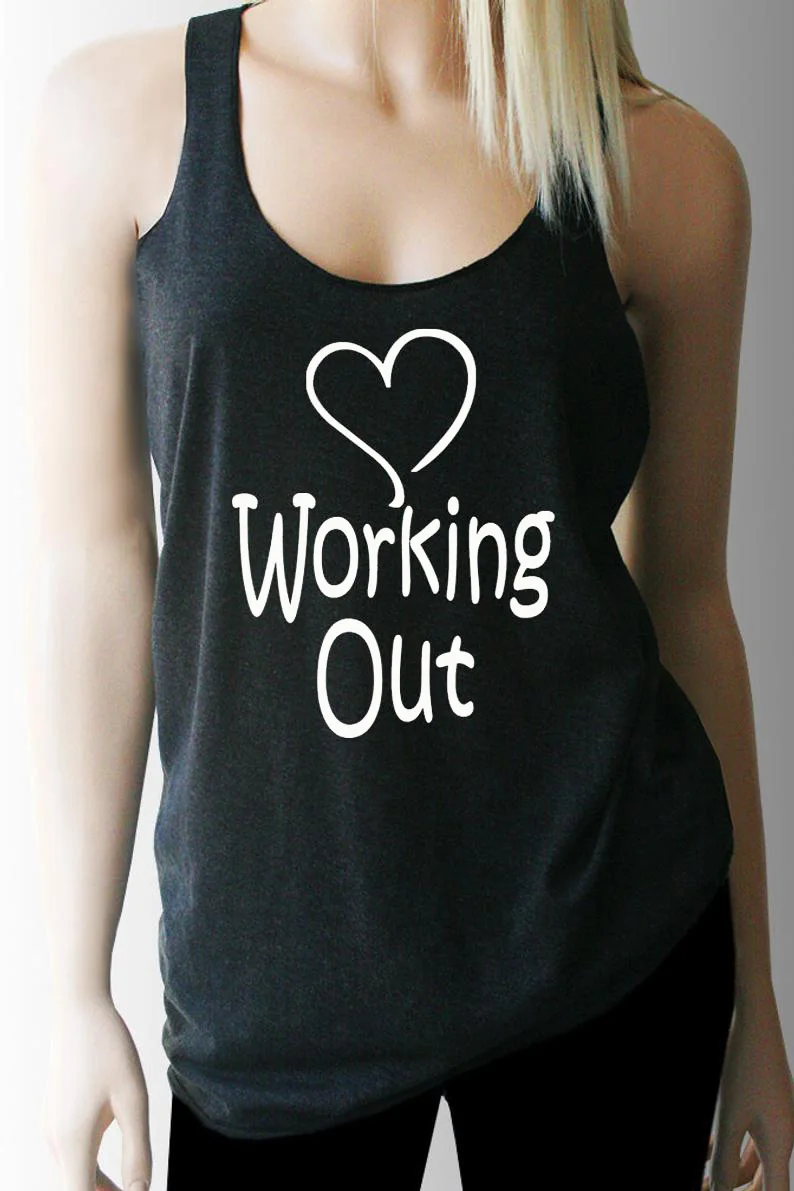 Майка с надписью Love Workout топ Good Vibes летняя Модная хлопковая забавная Повседневная