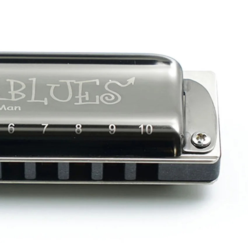 10 отверстие Blues Арфы Губная гармошка профессиональная C/A/D/E/F/G/Bb духовой