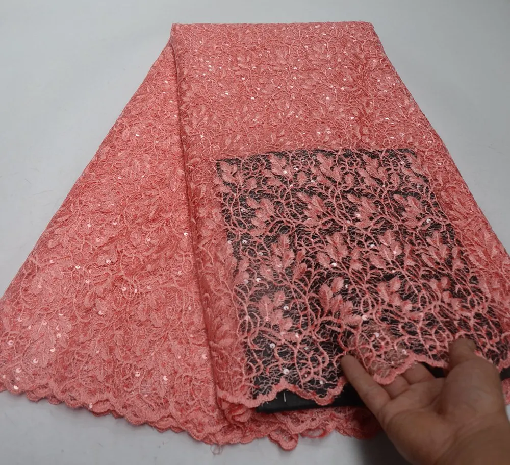 

Latest French Nigerian Laces Fabric High Quality Tulle African Laces Fabric Wedding African French Tulle Lace With Sequins .