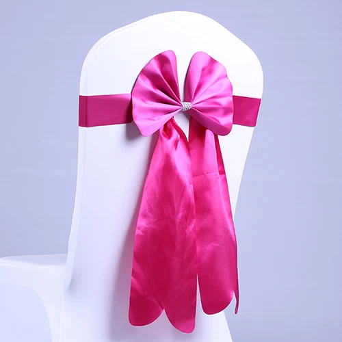 bowknot for banquet chairs bow belt elastic chair cover bandeaus ribbon wedding props |