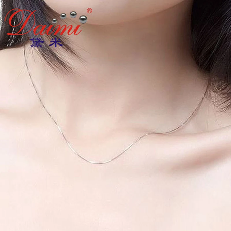 DAIMI натуральная 18K белая золотая цепочка из желтого золота цена продажи ожерелье