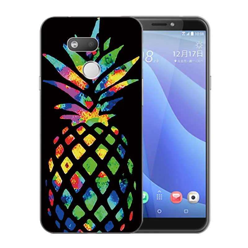 5.7 inch For HTC Desire 12s Phone Cases Ultrathin Clear Marb Painted D12S Soft Silicone Full Protector |