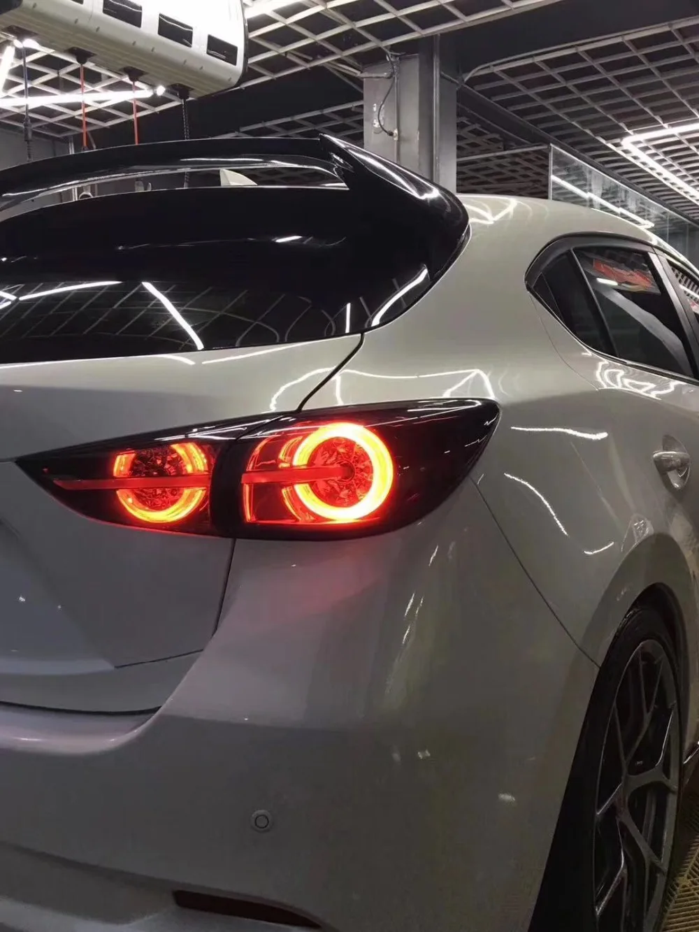 Автомобильный Стайлинг для Mazda 3 задние фонари- Мазда 3 Axela хэтчбек светодиодный задний фонарь светодиодный DRL сигнал тормоза заднего хода авто аксессуары