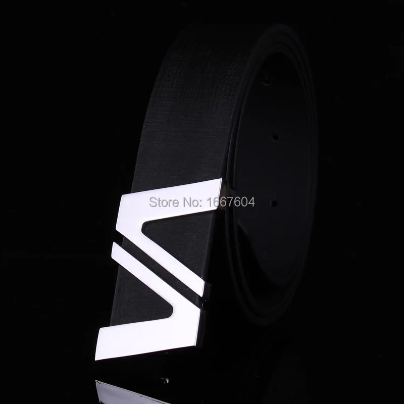 Fashion Premium Geometric Shape Metal Smooth Alloy Men's Belt Male Strap Waistband For Young Man birthday gift | Аксессуары для