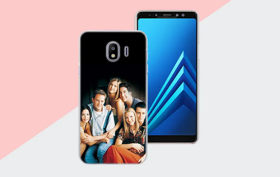 Друзья ТВ двери Стиль Clear Frame жесткий чехол для телефона для samsung J3 J5 J7 J7 премьер J4 J6 J8