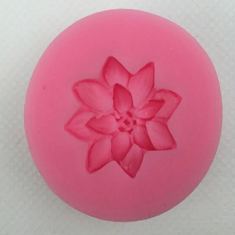 1 шт. новый цветок лотоса форма силиконовая шоколадный помадка торт украшение
