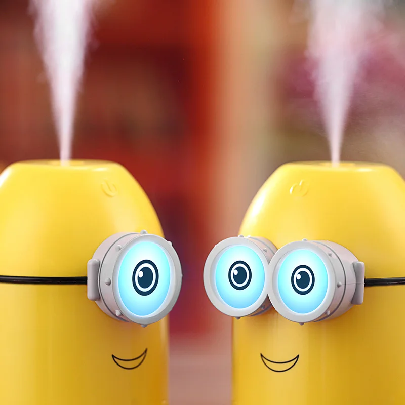 LSTACHi Mini Minions увлажнитель воздуха милый мультяшный Распылитель USB светодиодный