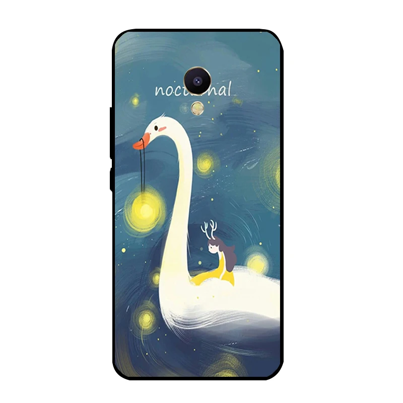 Черный мягкий чехол из ТПУ для Meizu M5S Mini телефона Meilan 5S Ультратонкий с узором