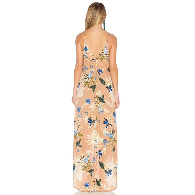 HDY Haoduoyi женское модное летнее платье с цветочным принтом vestidos облегающее Пляжное