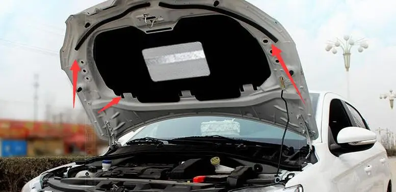 Автомобильный капюшон двигателя Теплоизоляционный звукоизоляционный хлопок