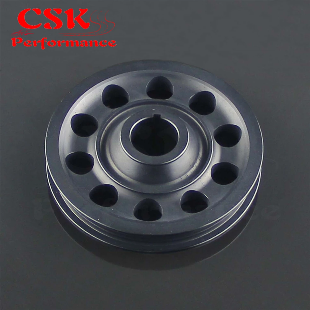 Гоночный светильник шкив из сплава для Civic EK9 Integra DC2 Type R CTR BLACK|crank pulley|racing pulleypulley civic