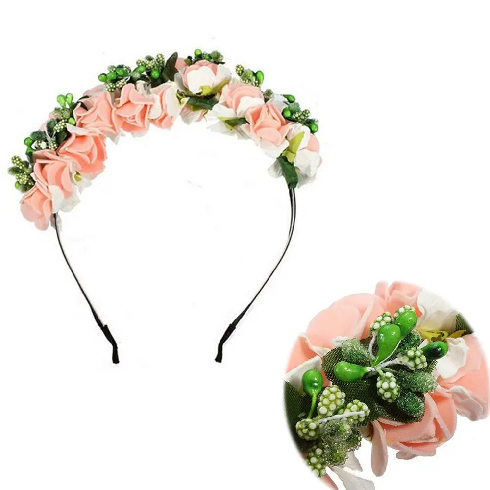 Гирлянда с цветами для свадебной вечеринки 1 шт. повязка на голову невесты
