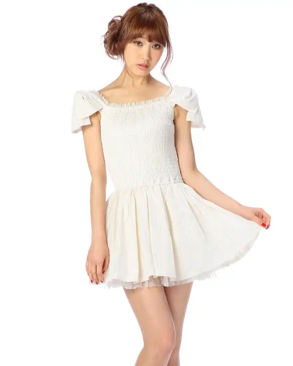 Япония L * z Лиза из жаккардовой ткани (вышивка бант ленточки платье с русалочкой |