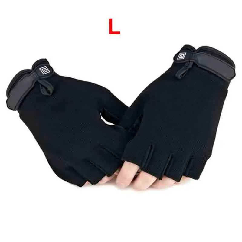 Black-L Новые уличные тактические перчатки для езды на велосипеде с полупальцами Военные перчатки для Nerf тренировочные игры Спортивные - Цвет: Black-L