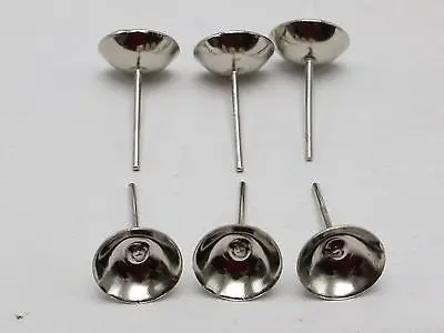 Серьги-гвоздики 100 пробы из серебра штифт для ногтей 8 мм | Украшения и аксессуары