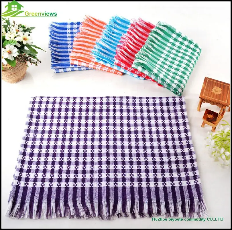 Cotton Grid Gauce Dishtowel Kitchen Towel Dish Cleaning Cloth Tea Printed | Дом и сад