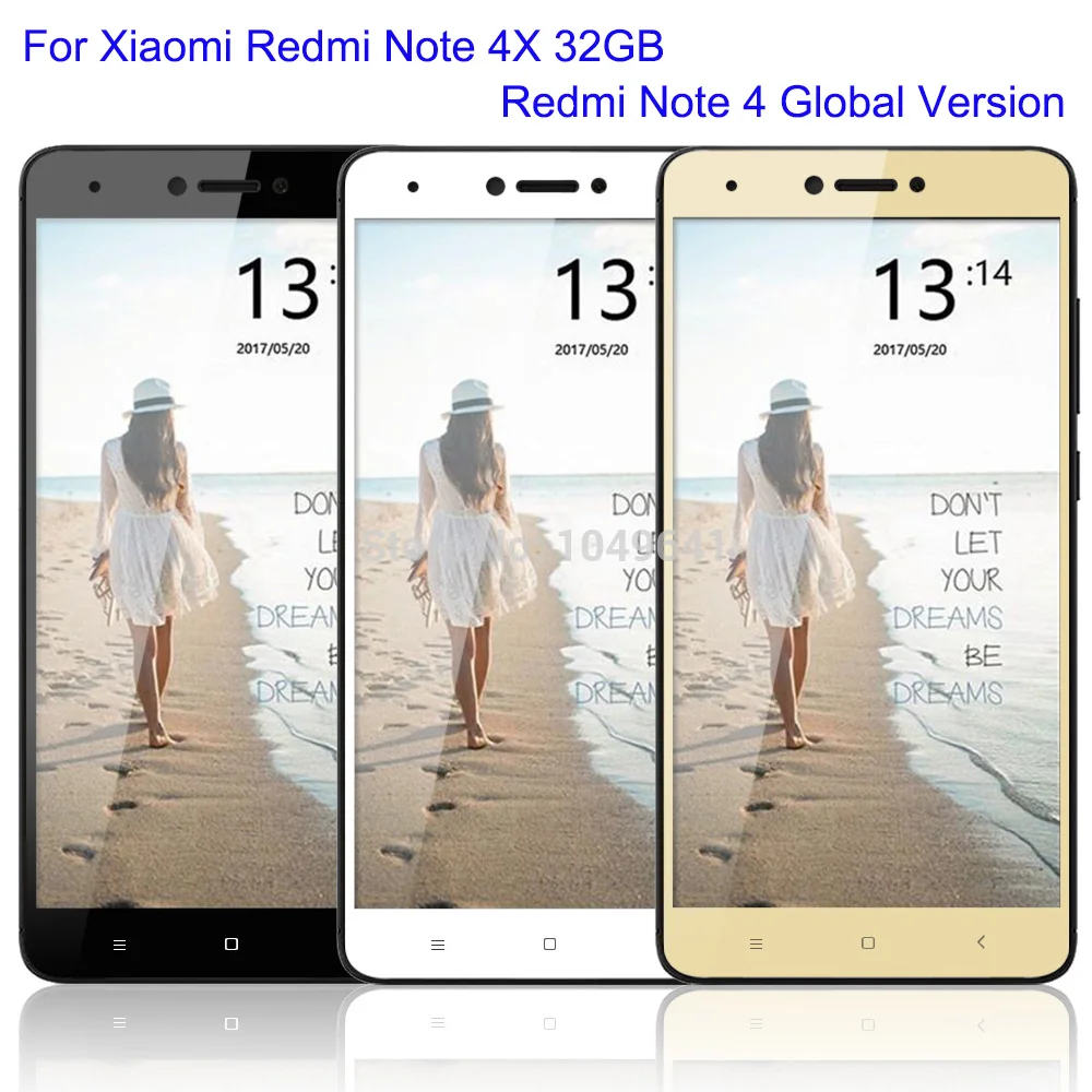 Полноэкранное закаленное стекло для Xiaomi Redmi Note 4 глобальная версия 4X/Redmi 4X64 GB