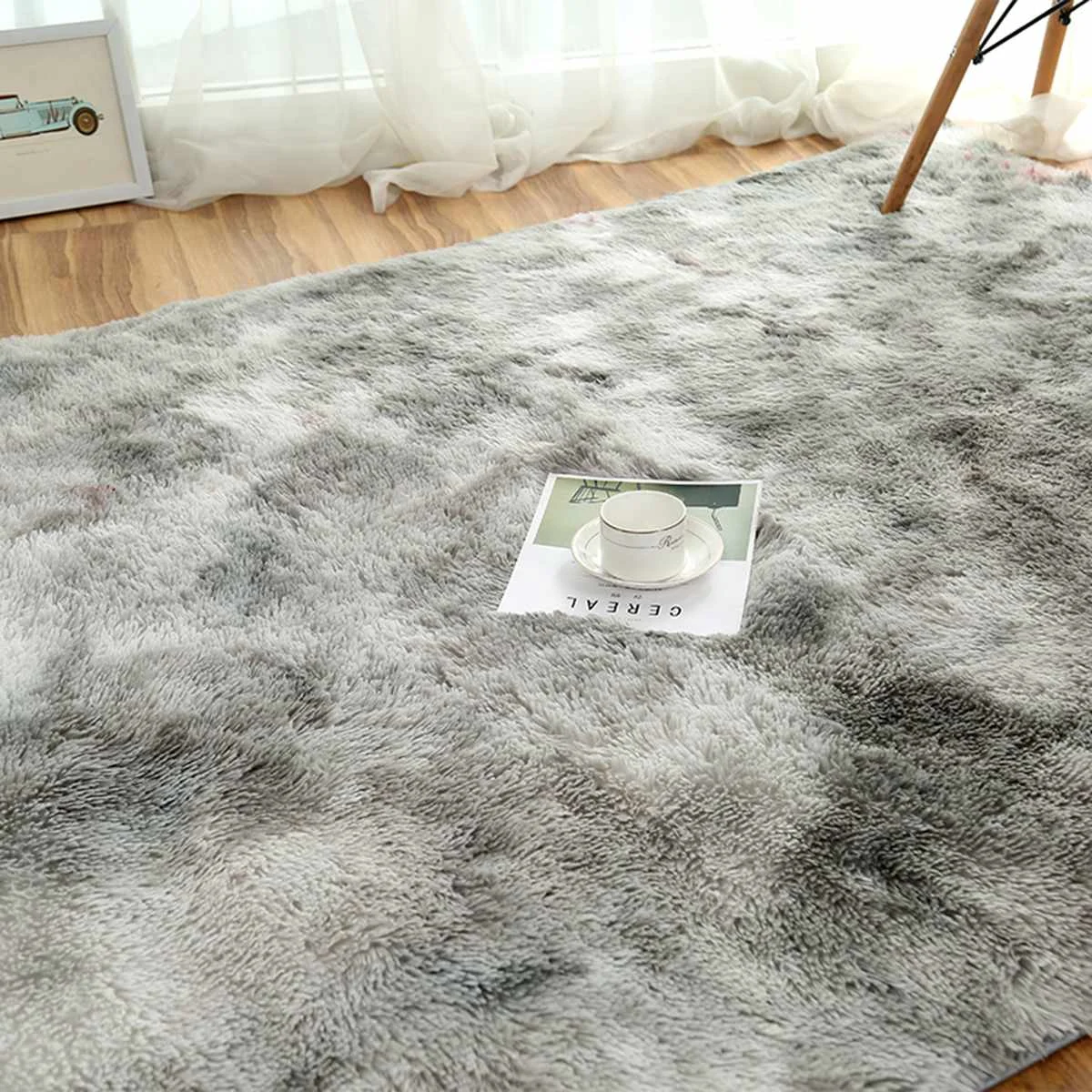 Soft Indoor Rugs Modern Shag Area Silky Antiskid Kids Carpet Shaggy Home Living Room/Bedroom Fluffy Plush Mat 160*230cm
