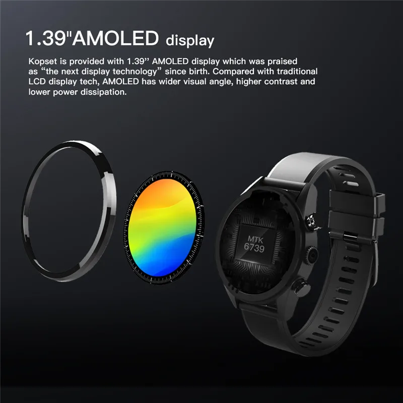 4g Смарт часы KOSPET надеюсь Android 7 1 gps Smartwatch Для мужчин 3 gb 32 620 mah Батарея 8MP Камера