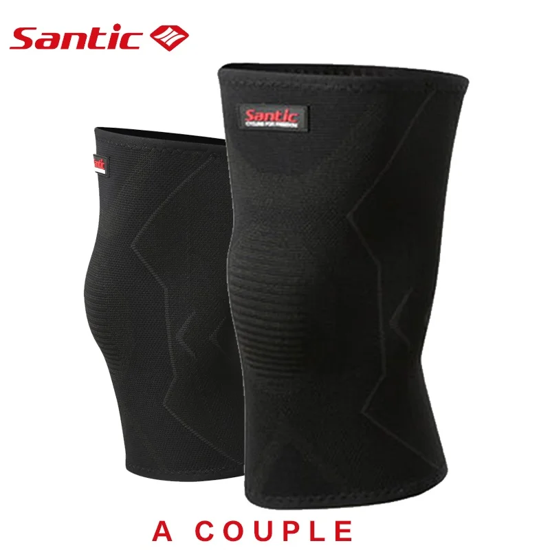 W8C0908-2pcs Santic гетры для велоспорта защита колена 1 шт. высокая эластичность для мужчин и женщин спортивные наколенники Спортивная безопасность W8C09084 - Цвет: W8C0908-2pcs