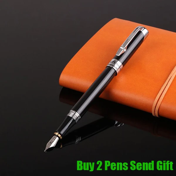 Fountain Pen Duke брендовая металлическая авторучка офисная Роскошная деловая чернильная ручка для письма купить 2 ручки отправить подарок - Цвет: Fountain Pen