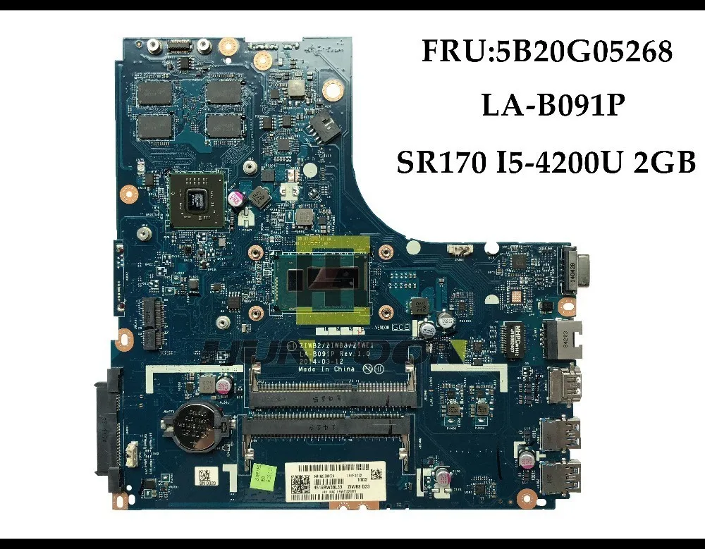 Высококачественная материнская плата 5B20H32958 для ноутбука Lenovo Ideapad B50 80 SR23Y LA B091P DDR3L