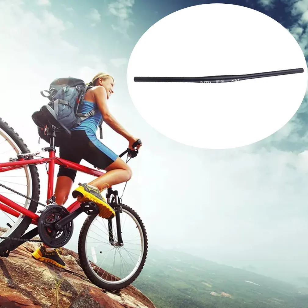 Профессиональный руль для велосипеда MTB черный 31 8 мм алюминиевый сплав плоский