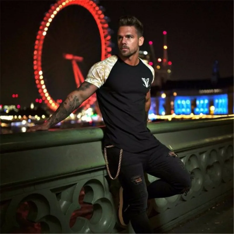 Новые модные брендовые футболки 2019 летняя свободная Приталенная футболка с