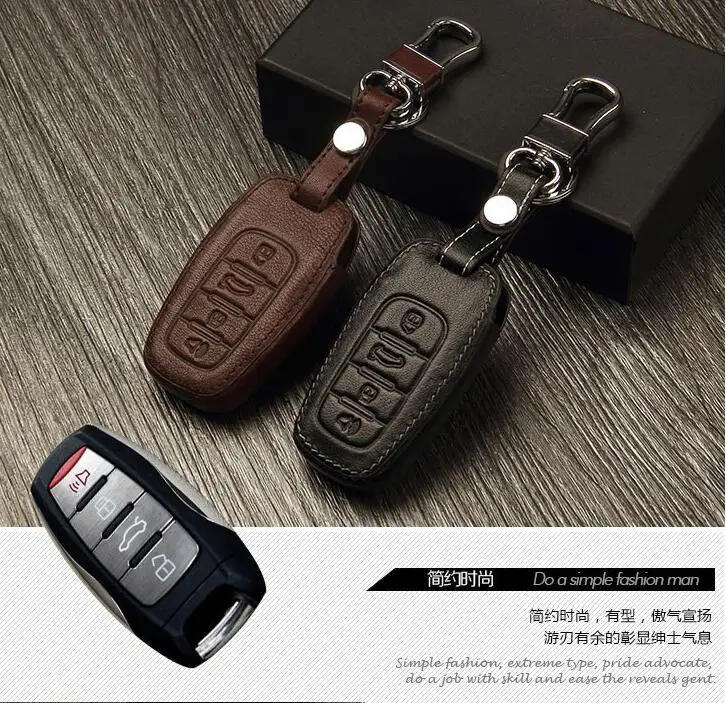 Новинка 2015 брелок для ключей из натуральной кожи чехол автомобильного ключа Great
